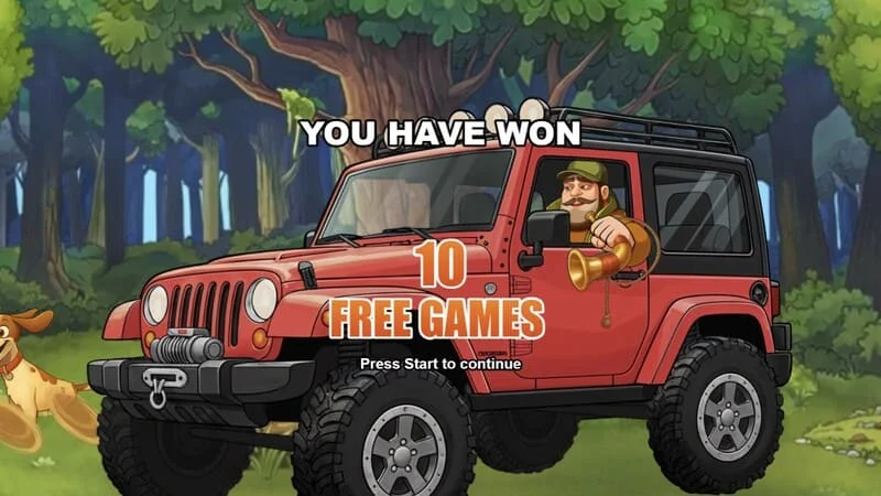 Hunt the Bucks - spustenie Free Games s panelom Booster a Hunter-Wild